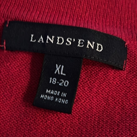 2 Lands End V Neck Sweaters - Freshly Laundered - Picture 13 of 14